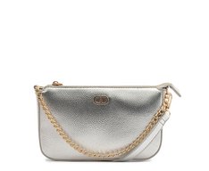 Bolsa Tiracolo Pequena Corrente Prata