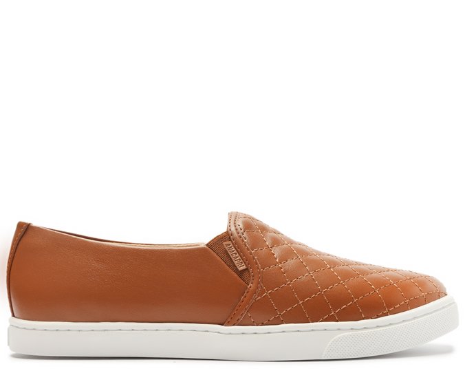 Tênis Slip On Marrom Matelassê