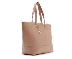 Bolsa Shopping Grande Lisa Chaveiro Bege
