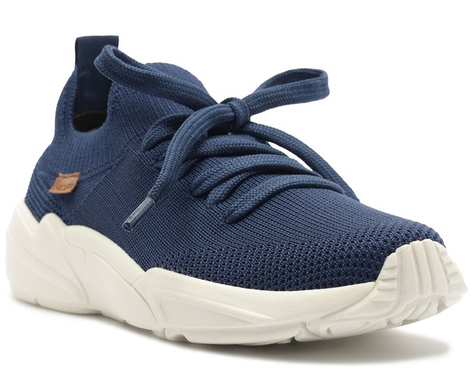 Tênis Sporty Malha Knit Azul