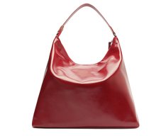 Bolsa Tote Grande Hobo Zíper Vermelha