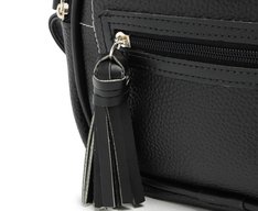 Bolsa Tiracolo Pequena Bolso Frontal Barbicacho Preta