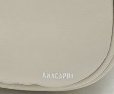 Bolsa Tiracolo Média Ondulada Platino Branca