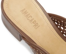 Sandália Mule Fivela Ana Marrom