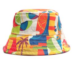 Bucket Hat Verde Estampa Tropical