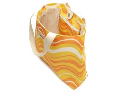 Bolsa Shopping Grande Ondas Sundown Laranja