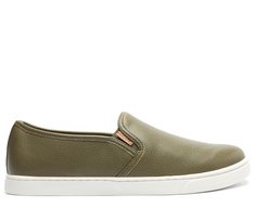 Tênis Slip On Trama Rústica Verde Militar | Anacapri
