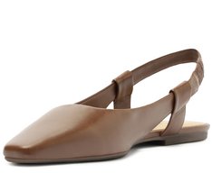 Sapatilha Slingback Minimal Marrom