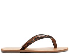 Rasteira Savage Couro Animal Print