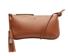 Bolsa Tiracolo Média Detalhe Franja Marrom