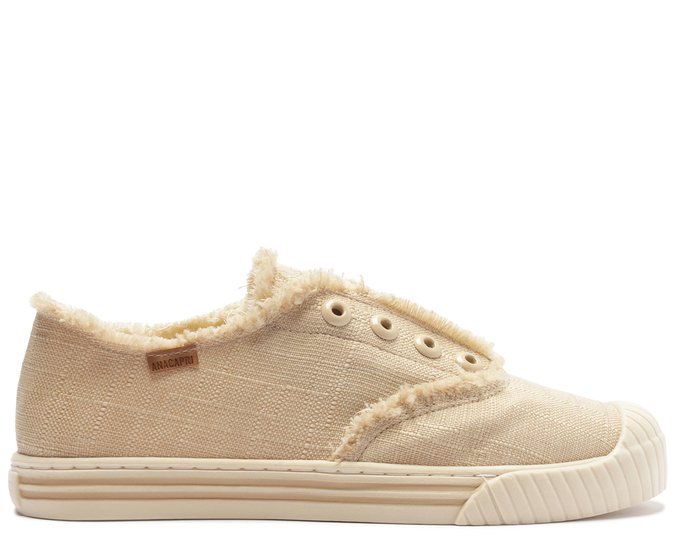 Tênis Slip On Desfiado Alê Bege
