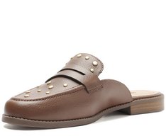 Mule Pala Tachas Marrom