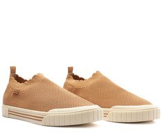 Tênis Slip On Knit Nuvem Alê Bege