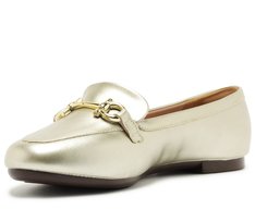 Mocassim Bridão Classy Minimal Dourado