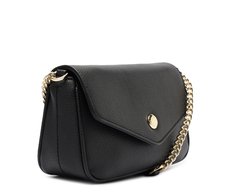 Bolsa Tiracolo Pequena Minimalista Preta