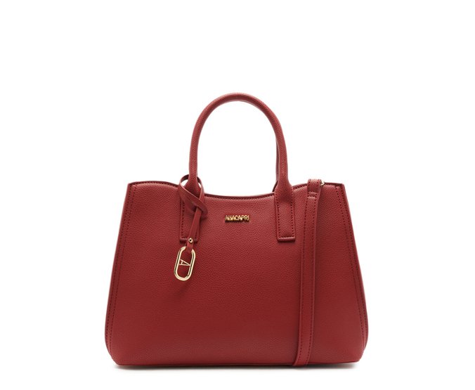 Bolsa Tote Média Floater Pingente Cápsula Vermelha