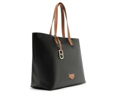Bolsa Shopping Grande Cápsula Metal Preta