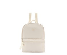 Mochila Média Nylon Estampa Interna Branca