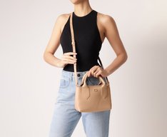 Bolsa Tote Pequena Cápsula A Bege