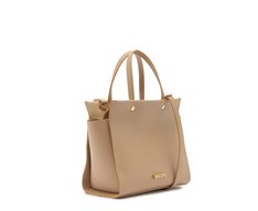 Bolsa Tote Média Croco Bege
