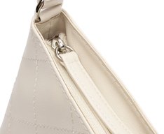 Bolsa Tiracolo Média Matelassê Triangular Branca