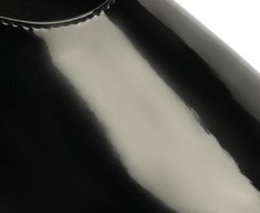 Sapatilha Bico Quadrado Verniz Preta