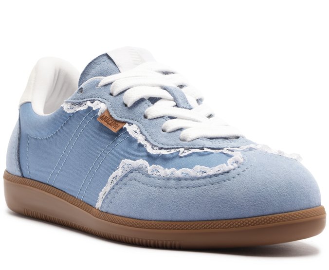 Tênis A'25 com Detalhes de Renda Azul