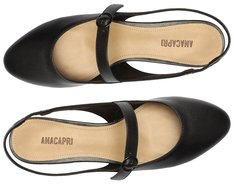 Sapato Chanel Salto Bloco Preto Classy