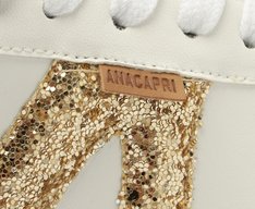 Tênis AC1119 Branco e Dourado
