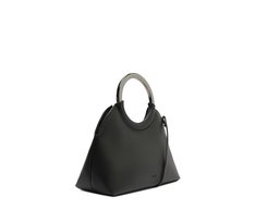 Bolsa Tiracolo Pequena Alça Metal Preta