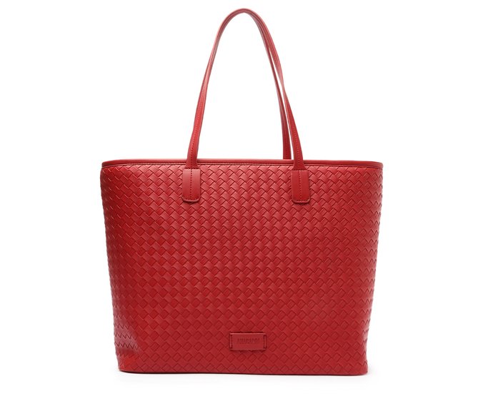 Bolsa Shopping Grande Minimalista Vermelha