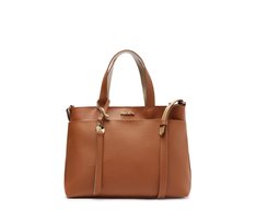 Bolsa Tote Média Bag Charm Marrom