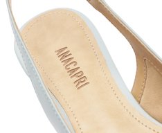 Sapatilha Slingback Bico Fino Azul