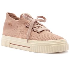 Tênis Knit Sola Alta New Alê Bege