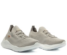 Tênis Sporty Knit Sola Estruturada Cinza