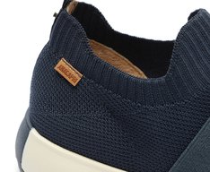 Tênis Slip On Knit Faixa Sporty Azul