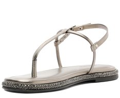 Rasteira Slim Sola Glam Prateada