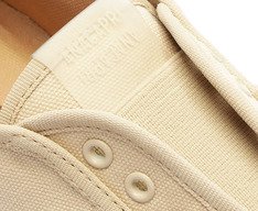 Tênis Slip On Elástico Sola Alta Bege