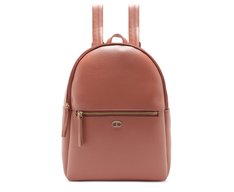Mochila Média Zíper Frontal Rosa
