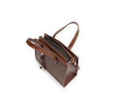 Bolsa Tote Média Estruturada Marrom