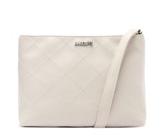 Bolsa Tiracolo Média Matelassê Triangular Branca