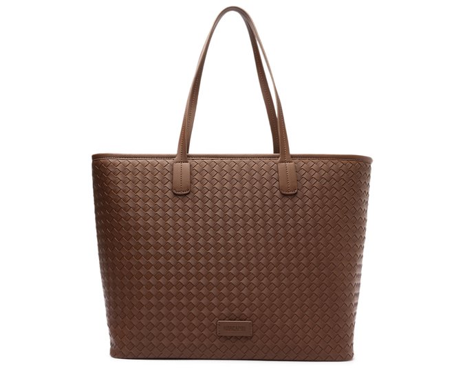 Bolsa Shopping Grande Minimalista Marrom