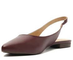 Sapatilha Slingback Bico Fino Roxo