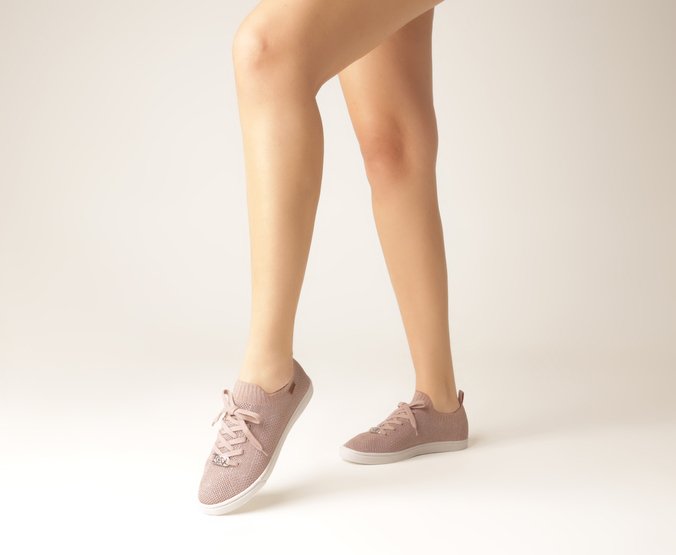 Tênis Knit Minimal Anacapri Rosa
