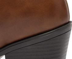 Bota Salto Bloco Chelsea Marrom