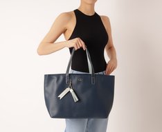 Bolsa Shopping Grande Chaveiro Removível Azul