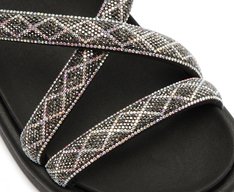 Papete Manta Glam Detalhada Preta