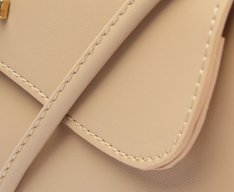 Bolsa Tiracolo Média Dome Bege
