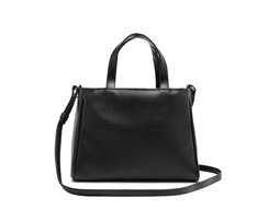 Bolsa Tote Média Bolso Frontal Barbicacho Preta