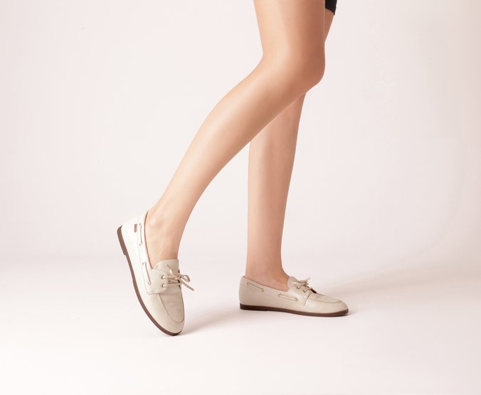 Mocassim Laço Boho Branco